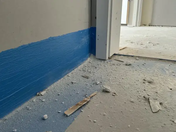 Waterproofing membrane application — defect found during enclosed/waterproofing inspection in Brisbane