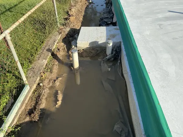 Edge beam and pier inspection