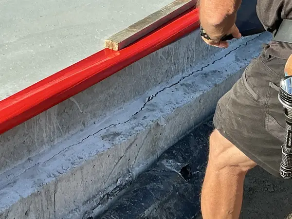 Edge beam cracking identified