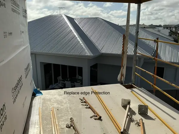 Replace edge protection noted