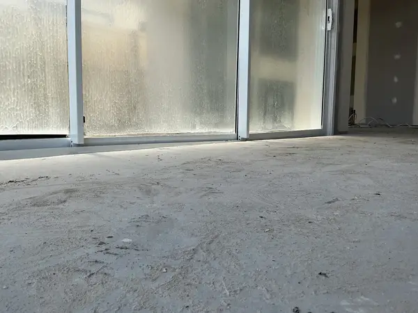 Sliding door installation defect - water ingress and alignment issues