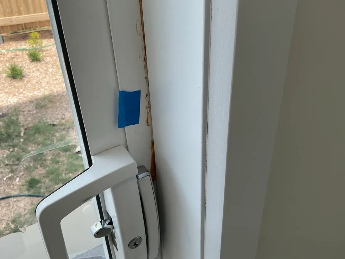 Inspection finding captured by Adam Gates while slab inspection checklist for queensland new builds