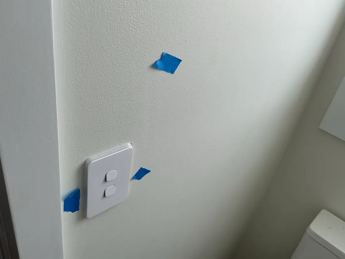 Workmanship detail recorded during a VG Inspect site visit — Aura at Caboolture West
