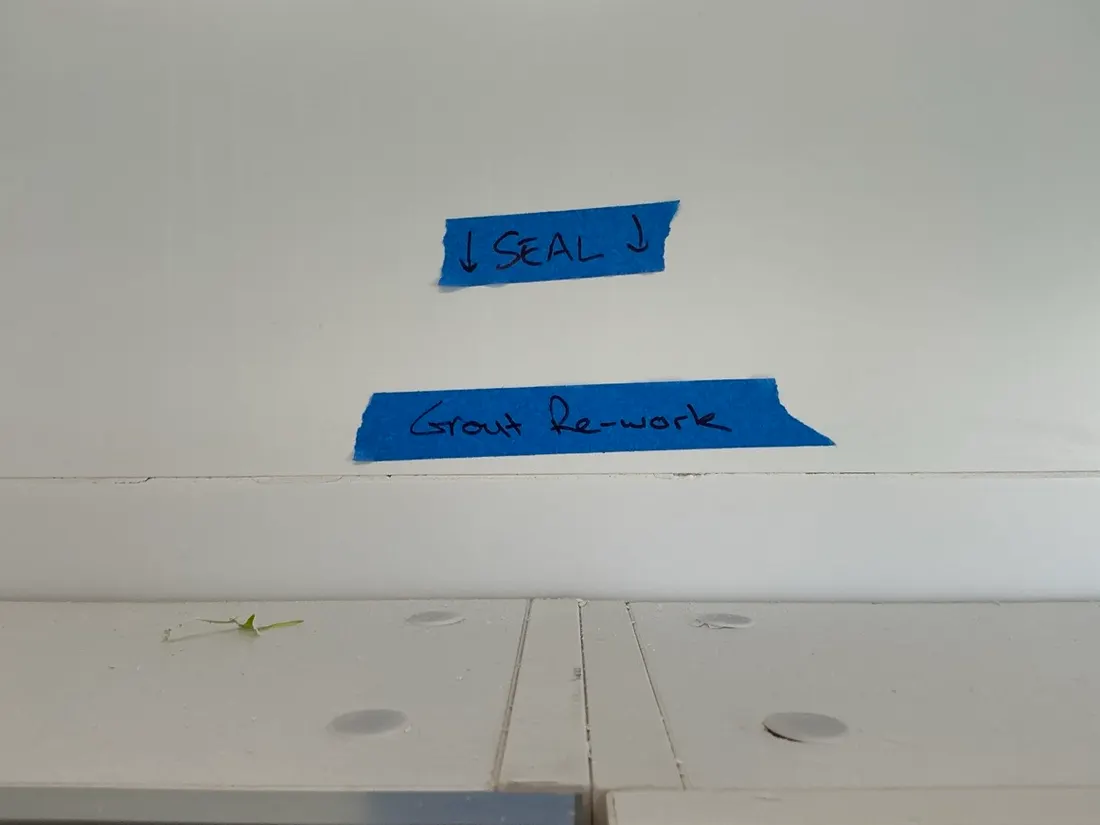 Defect documented during a VG Inspect new home inspection — Building Alongside Metricon in Queensland ()