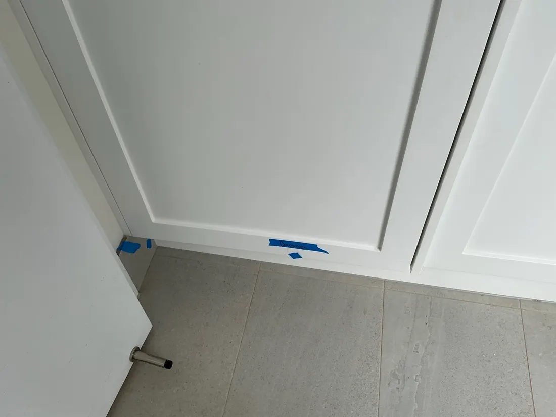 Workmanship detail recorded during a VG Inspect site visit — Frame inspection Moreton Bay