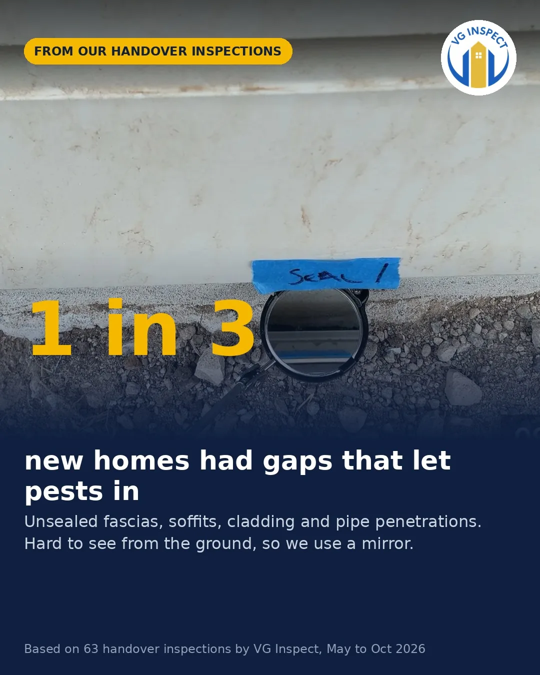 Gaps at fascias, soffits and cladding — social post