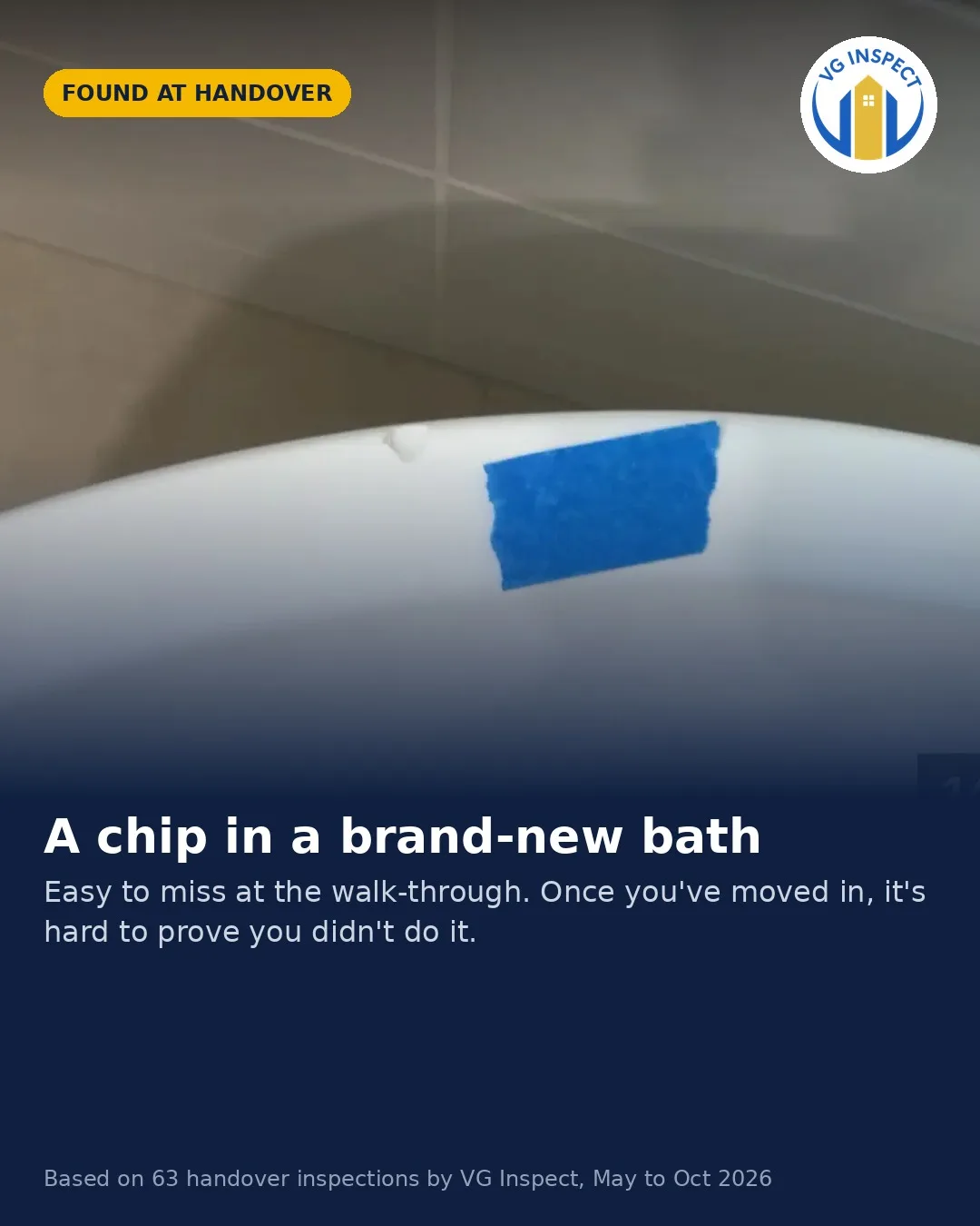 Chip in a brand-new bath — social post