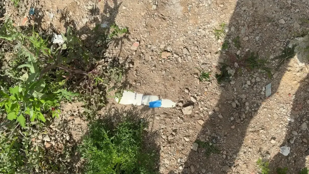 Stormwater pipe showing at the surface